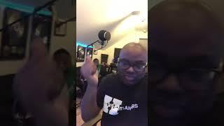 In the lab making songs with Jamil. That’s Petty To Us (Live Playback)