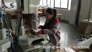 Ultrasonic welding machine, for micron bags - ENVIROFILTECH