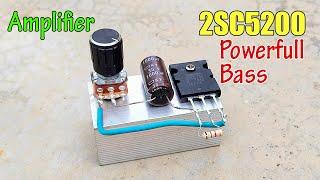 DIY 2SC5200 Amplifier 12v || Simple Powerfull Bass