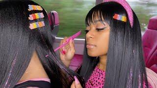 ASMR |  Girl Who Is Secretly OBSESSED With You Plays With Your Hair On The School Bus 