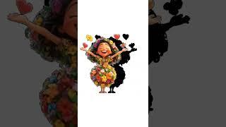 Cartoon, Laugh Out Loud, Family, Disney, Play, Heart, Golden Sunshine, Lighting Up The World 1043
