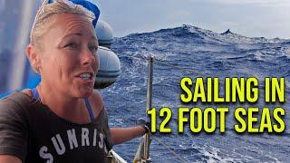 Massive 12 Foot Waves! Sailing the Dangerous Middle - Episode 135