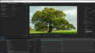 After Effects Tutorial -Nature Tree Cloud Easy Animation