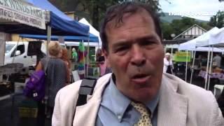 Governor candidate Randy Credico visits Woodstock  Farm Festival Wednesday @dailyfreeman