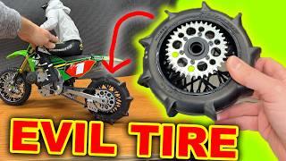 NASTY Tires on OVERVOLTED RC Motorbike