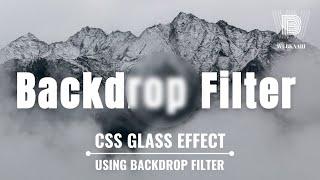 CSS Glass Effect Using Backdrop Filter | Glassmorphism