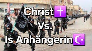 IS-Anhängerin️ ruft Anschläge in Deutschland auf. (Pavlos Christ️ Debattiert).