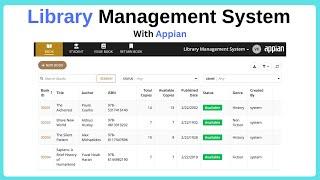 Build a Library Management System with Appian | Appian tutorial for beginners