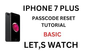 iphone 7 plus passcode reset, Training for beginnrs