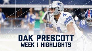 Every Dak Prescott Throw & Run | Giants vs. Cowboys | NFL Week 1 Player Highlights