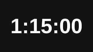 1 Hour 15 Minute Timer - 75 Minute Countdown Timer