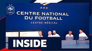 Le staff découvre le Centre médical, Equipe de France I FFF 2023