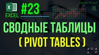 EXCEL. #23: СВОДНЫЕ ТАБЛИЦЫ В ЭКСЕЛЬ (с нуля). #обучениеэксель #эксель #курсэксель #pivottables