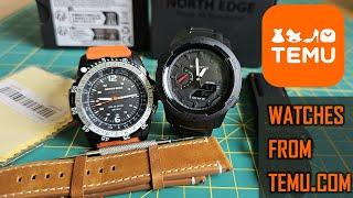 Watches from Temu.com review North Edge Evoque 2, Mars 3 #temu #temuhaul #temureview #gedmislaguna