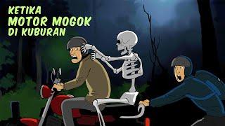 Ketika Motor Mogok di Kuburan - Kartun Lucu Horor