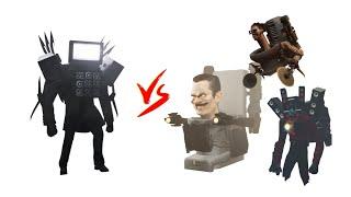 Titan Tvman VS Gman; Titan Speakerman and Jetpack Dual Buzzsaw 1.0/ Full in Skibidi toilet 45;46;47