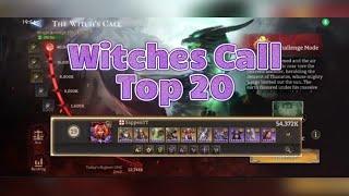 Witches Call Challenge. Top 20 run! Watcher Of Realms.