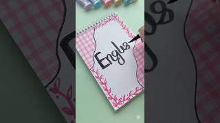 Aesthetic front page idea : English #shorts
