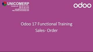 Odoo 17 Sales Management | Odoo 17 Community version | Sales & Quotation