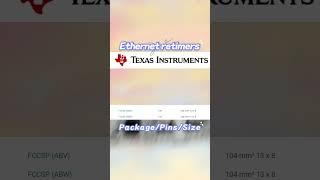 Texas Instruments Series DS280DF810ABVR 28-Gbps multi-rate 8-channel retimer #texasinstruments #mcu