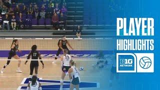 Emoni Bush Highlights vs. Northwestern | Washington Volleyball | 11/17/2024