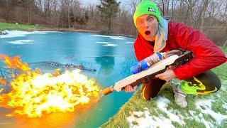 Melting Ice to Catch the Frozen Pond Monster!