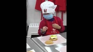 KFC chef asst Sapphire Yu Nguyen making her own burger2 KidZania Singapore