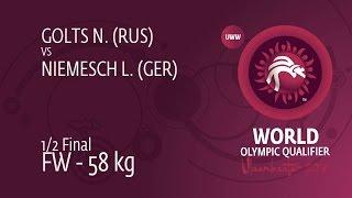 1/2 FW - 58 kg: L. NIEMESCH (GER) df. N. GOLTS (RUS), 5-4