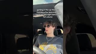 Getting in the car the next morning after blasting music the night before be like: #aux #music #rock