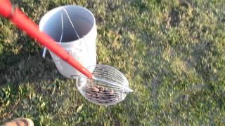 Pecan Broom Pecan Picker Upper on grass!