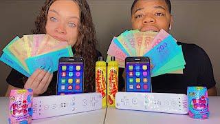 ASMR EDIBLE iPHONE, CANDY SODA BOTTLES, EDIBLE MONEY, EDIBLE CONTROLLER MUKBANG