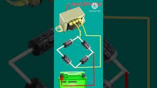 12 volt battery charger wiring diagram with transformer #shorts