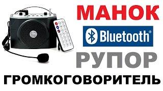 УСИЛИТЕЛЬ ГОЛОСА С МИКРОФОНОМ И BLUETOOTH  ДЛЯ УЧИТЕЛЯ И ЭКСКУРСОВОДА  Обзор /Кабанчик24