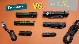 Olight got dominated! (Flashlight Showdown, Olight VS. Skilhunt)