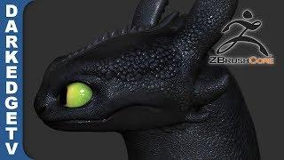 Toothless, Nightfury Portrait | ZBrushCore SpeedSculpt