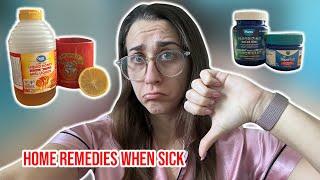 THREE HOME REMEDIES WHEN SICK!