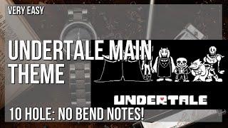 SUPER EASY: How to play Undertale Main Theme  by Toby Fox on Diatonic Harmonica 10 Holes (Tutorial)