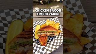 Korean Street Food at Seattle Beer Garden • Chicken Bacon Kimchi Panini @ Halcyon Brewing #seattle