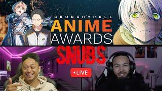 2021 CRUNCHYROLL Anime Awards SNUBS! LIVE STREAM DISCUSSION  With @Reanimatedyt