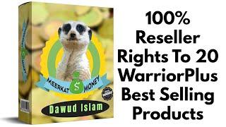 Meerkat Money Review Demo Bonus - 100% Reseller Rights To 20 Best Selling Products