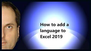 How to add a language to Excel 2019