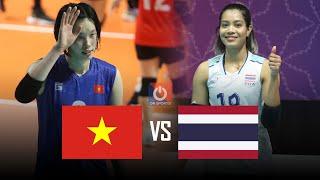 Full HD | Việt Nam vs Thái Lan | Đại chiến rực lửa Thanh Thúy - Ajcharaporn, mãn nhãn khán giả