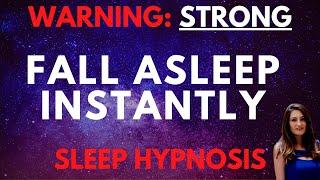 STRONG Sleep Hypnosis to Fall Asleep Instantly ASMR (Dark Screen)