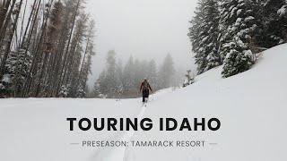 Relaxing Ski Touring at Tamarack Ski Resort Preseason