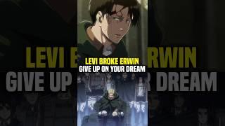 Levi’s Give up on your dream line, cruel or kind?  | Attack on Titan