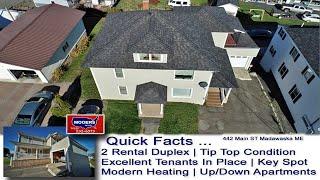 Rental Properties In Maine For Sale Video | Apartment House MOOERS REALTY