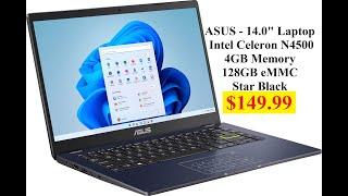 ASUS - 14.0" Laptop | Intel Celeron N4500 | 4GB Memory | 128GB eMMC | Star Black