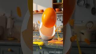 The Great Egg Escape – A Kitchen Mishap Like Never Before!  #eggs #kitchen #ai