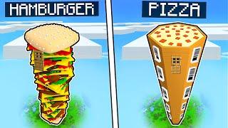 CASA ALTA PIZZA VS CASA ALTA HAMBURGER! - MINECRAFT