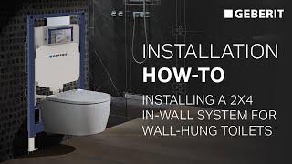 Installation How-To: Installing a Geberit system in a 2x4 wall